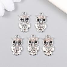 Подвеска "Совушка" 12*20мм арт.9418756 серебро