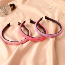 Ободок пластик/текстиль 15мм "Космея" арт.5321342 микс