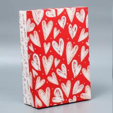 Коробка "Сердца" 30*20*9см арт.9236545