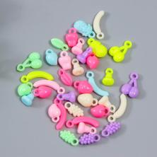 Подвеска акрил "Фрукты" ассорти арт.7521390 (34шт)