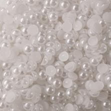 Полубусины непришивн. 3мм арт.ИВ-1029 белый (1000шт)