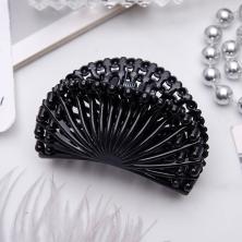 Краб для волос  5,5см "Адажио" веер арт.1641078 черный
