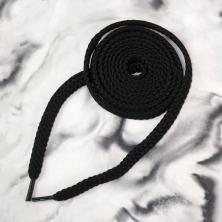 Шнурки для обуви плоские т.4 10мм 140см черный