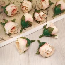 Бутон "Пион" 3см арт.ИВ-456 ванил.-роз.