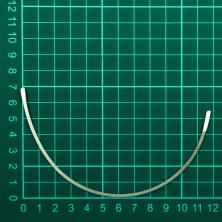 Косточки металл для бюстгальтера 19*6см арт.59243