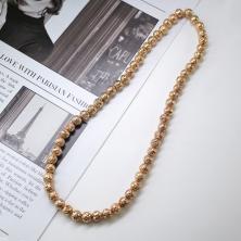 Бусины "Лава гальв" 6мм 38см ИВ-824 зол. (62б)