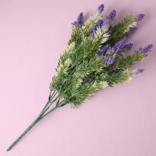 Ветка "Вереск" 38см арт.ФУ-11451 зеленый/микс с напылением (5веток)