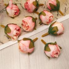 Бутон "Пион" 3см арт.ИВ-456 корал.меланж-2