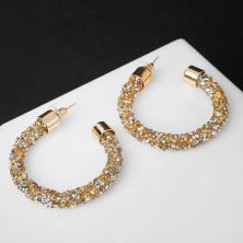 Серьги-кольца d-4,5см "Шанталь" арт.5292648 золото