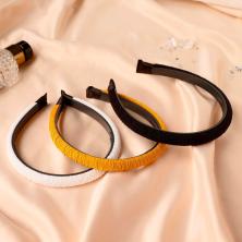 Ободок пластик/текстиль 15мм "Космея" арт.5321342 микс