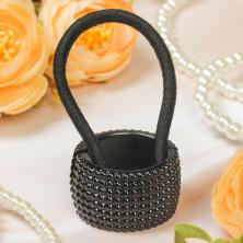 Резинка для волос "Модная штучка" арт.859729 черный