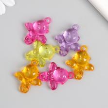 Подвеска акрил "Малыш-ангел" 35*25мм арт.9608721 ассорти (6шт)