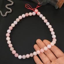 Бусины "Кварц" 10мм 37см арт.SF-7592 св.розовый микс-66 (40бусин)