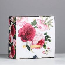 Коробка складная "Квадрат" 15*15*7см арт.4940688