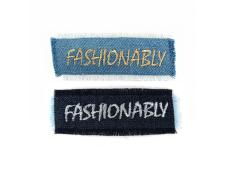 Термоаппликация "Fashionably" 100*35мм арт.14676Д ассорти