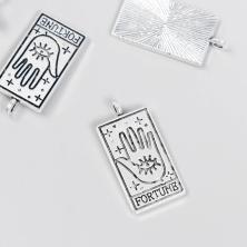 Подвеска "Руна. Удача" 14*25мм арт.7586235 серебро