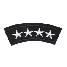 Термоаппликация "Звезды" 25*70мм арт.1741 черный/белый