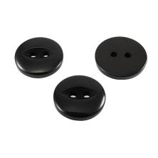 Пуговица пластик на 2прокола арт.TBY.382.18 18мм 28L черный/перламутр
