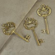 Набор подвесок "Ключ" 30*67мм арт.MFP-11 ант.бронза (3шт)