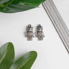 Подвеска "Сова на ветке" 21*12мм арт.2268814 серебро