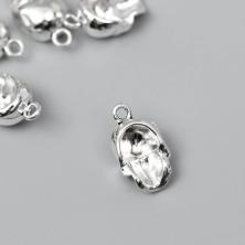 Подвеска "Череп" 12*11мм арт.7006374 серебро