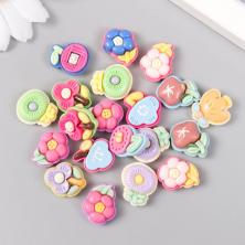 Кабошон "Цветы" 15*17мм арт.9517187 ассорти