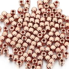 Бусины акрил "Квадрат" 3*3мм арт.ИВ-153 роз.золото (50шт)