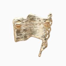 Брошь "Флаг России" 40*30мм арт.5330675 микс/золото