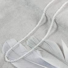 Бусины граненые на леске "Рондель" 4*3мм 48см арт.SF-658 (120бусин)