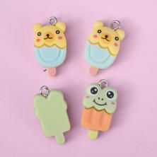 Подвеска акрил "Мороженое" 12*15мм арт.ИВ-1040 микс