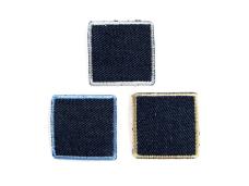 Термозаплатка джинс "Квадрат" 5*5см арт.010д синий