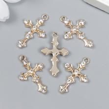 Подвеска "Крест" 25*17мм арт.5479936 золото