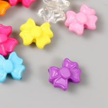 Бусины акрил "Бантики" 19*16*9мм отв-е 3мм арт.9928052 ассорти (16шт)