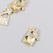 Подвеска "Замочек с ключиком" 19*15мм арт. 9418761 золото