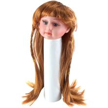 Парик для кукол Косички D-10см, L-38см арт.2209 рыжий