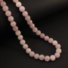 Бусины "Кварц"  8мм 38см арт.SF-7591 нежно-розовый-71 (50бусин)