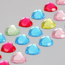 Стразы  17*18мм "Сердечки" арт.9735542 ассорти (24шт)