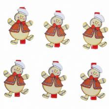 Прищепки "Веселые человечки" 48*6мм арт.154183 микс (6шт)