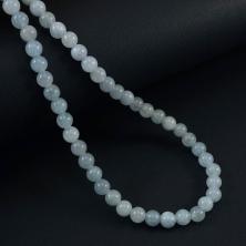 Бусины "Кварц"  6мм 38см арт.SF-7590 бл.голубой-73 (68бусин)