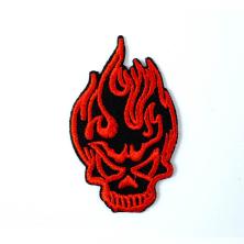 Термоаппликация "Череп в огне" 65*40мм арт.1625