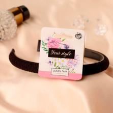 Ободок пластик/текстиль 15мм "Космея" арт.5321342 микс