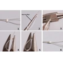 Кримп 2,5/1,2мм арт.ФУ-11833 никель нерж.сталь (240шт)
