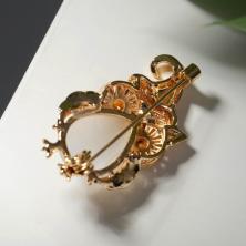 Брошь "Филин в колпачке" 40*20мм арт.6885327 золото