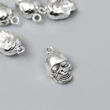 Подвеска "Череп" 12*11мм арт.7006374 серебро