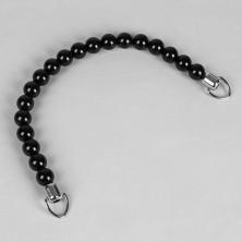 Ручка для сумки бусины 34*1,5см арт.ФУ-10913 черный